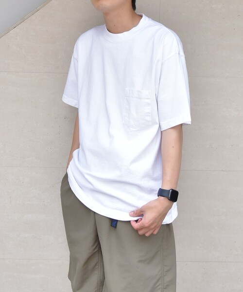 「LOS ANGELES APPAREL」 半袖Tシャツ LARGE クリーム メンズ_画像9