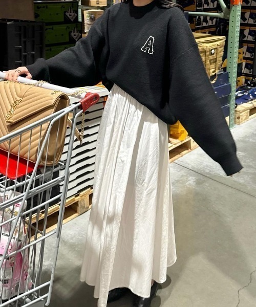 ACYM（アシーム） ニット セーター A logo sweat ニット レディース