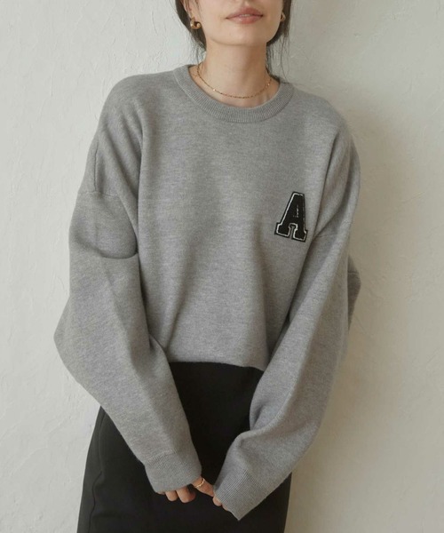 ACYM（アシーム） ニット セーター A logo sweat ニット レディース