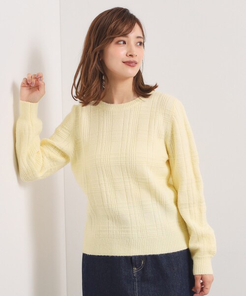 ITS'DEMO（イッツデモ） ニット セーター 「手洗い可」ラメチェック