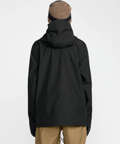 3283【美品】ボルコム　ジャケット ゴアテックス 無地 メンズ スノボ 黒　M VOLCOM（ボルコム） 25-26 VOLCOM L GORE-TEX JACKET エル ゴアテック