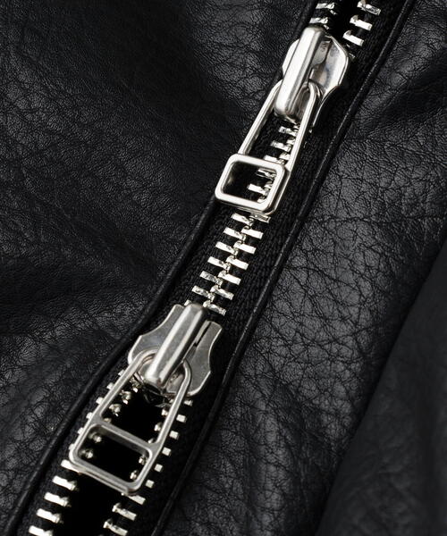 danke schön ノーカラージャケット DANKE SCHON ブルゾン アウター DankeSchon/ダンケシェーン/PU SHORT