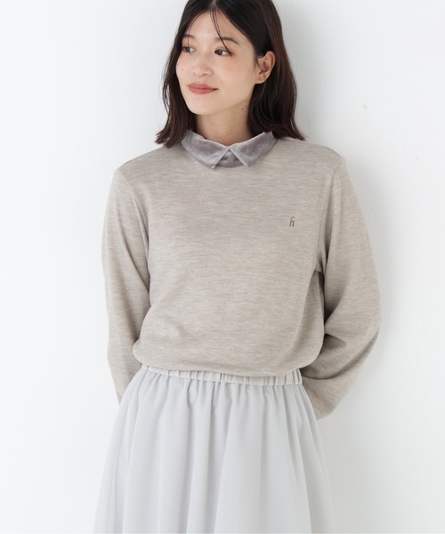 human woman（ヒューマンウーマン） tシャツ ベロアドッキングプル
