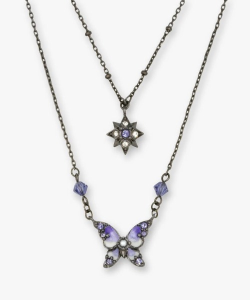 ANNA SUI（アナスイ） ネックレス 蝶・星モチーフ 2点セットネックレス