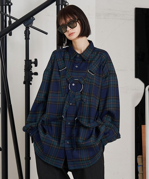 YRNNEH【新品・未使用】MILK BOY パラシュートシャツチェック柄 MILKBOY / チェック柄 パラシュートシャツ / ミルクボーイ | Tokyo