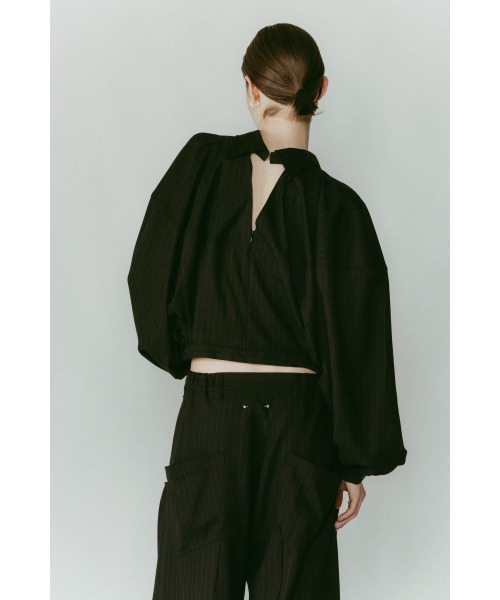 Knuth Marf】accent balloon shirt blouse Knuth Marf accent balloon