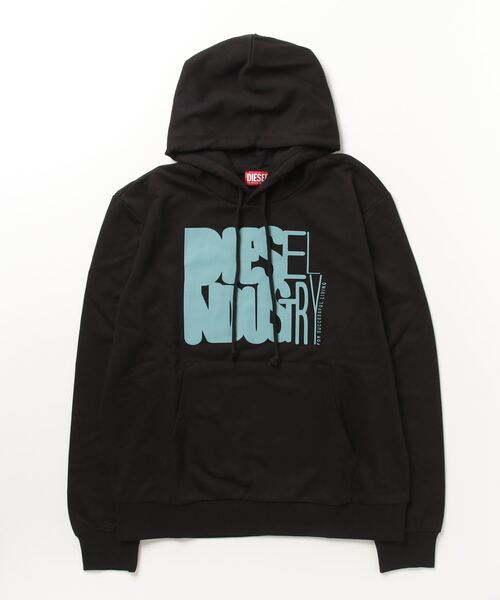 DIESEL（ディーゼル） プルオーバーパーカー - ブラック メンズ