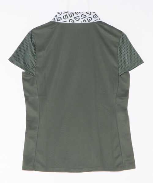 「UNDOVE」 半袖ポロシャツ MEDIUM ブラック レディース_画像2