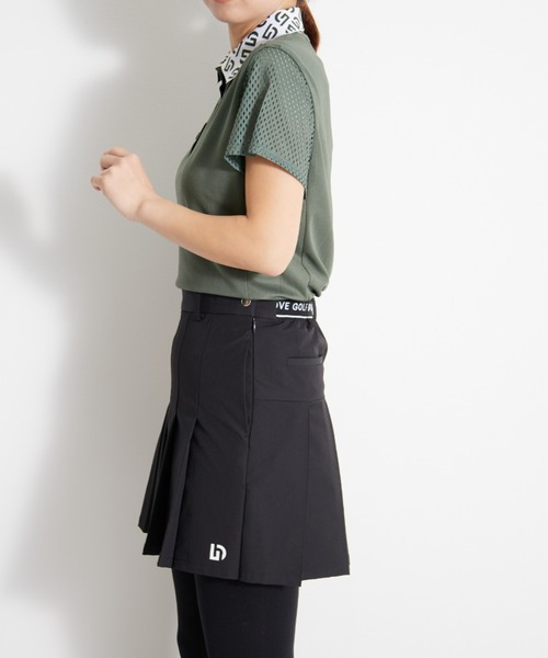 「UNDOVE」 半袖ポロシャツ MEDIUM ブラック レディース_画像8