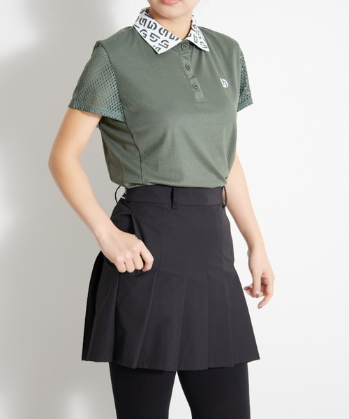 「UNDOVE」 半袖ポロシャツ MEDIUM ブラック レディース_画像9