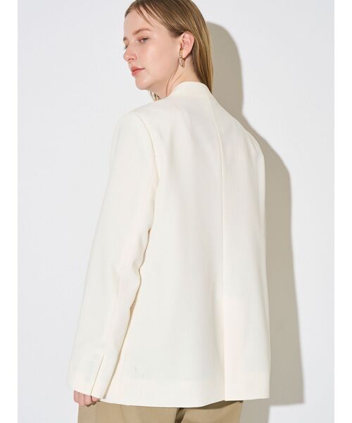 ELENDEEK ブラック ノーカラージャケット 00 ELENDEEK（エレンディーク） ジャケット ノーカラージャケット