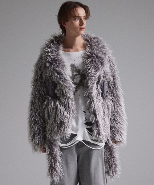GRANCY 革ジャン ライダース 「GRANCY」Fur Boa Riders Jacket