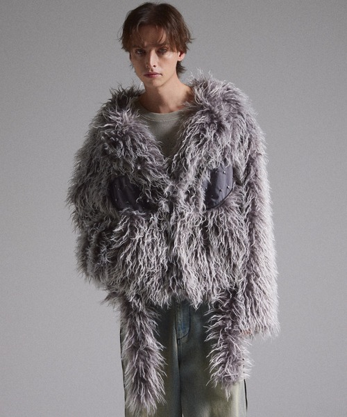 GRANCY 革ジャン ライダース 「GRANCY」Fur Boa Riders Jacket