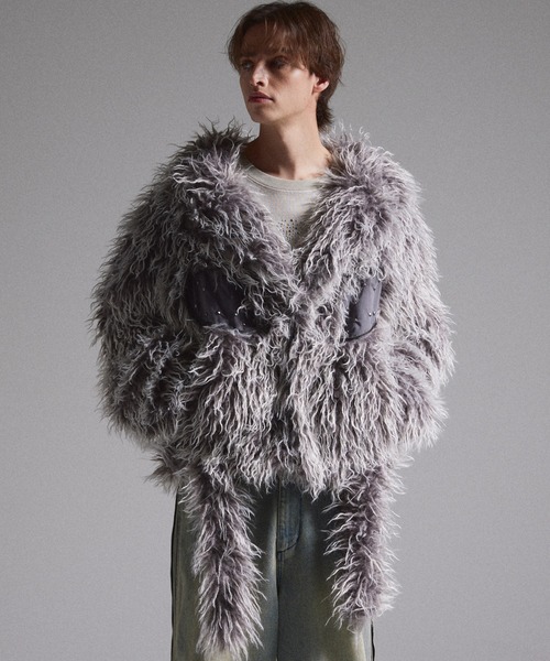 GRANCY 革ジャン ライダース 「GRANCY」Fur Boa Riders Jacket