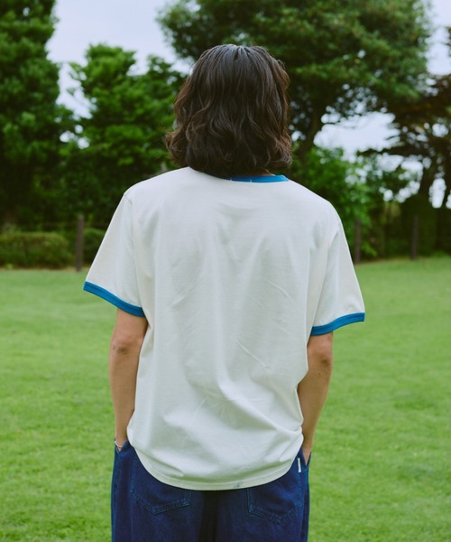 「BROKEN BASE」 半袖Tシャツ LARGE グレー メンズ_画像5
