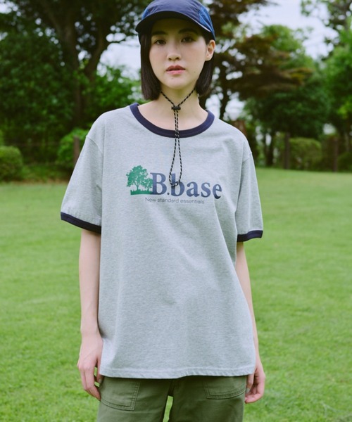 「BROKEN BASE」 半袖Tシャツ LARGE グレー メンズ_画像8