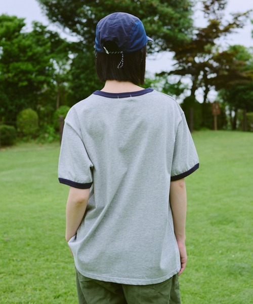 「BROKEN BASE」 半袖Tシャツ LARGE グレー メンズ_画像9