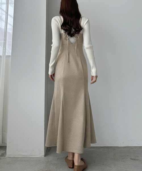 「Louere」 ノースリーブワンピース X-LARGE ダークグレー レディース_画像9