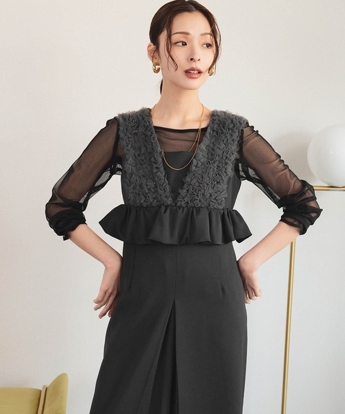 GIRL DRESS FOR NOW パーティードレス ドレス ボリュームチュール