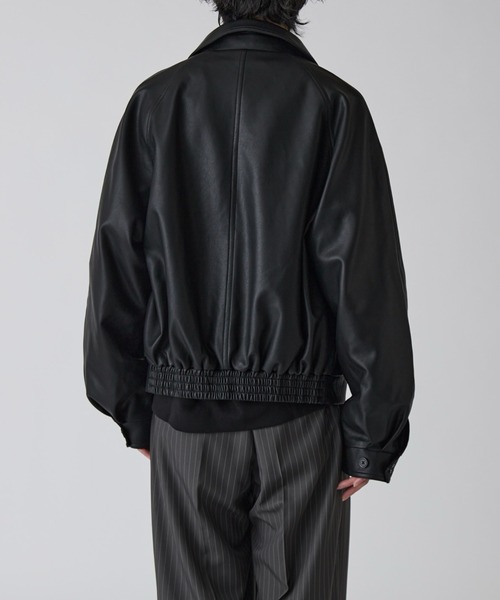 Lui's（ルイス） ブルゾン アウター 「Neucon」GUN FLAP ZIP LEATHER