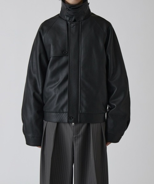 Lui's（ルイス） ブルゾン アウター 「Neucon」GUN FLAP ZIP LEATHER