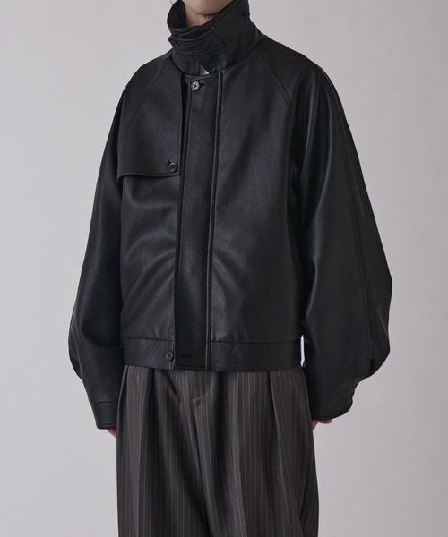 Lui's（ルイス） ブルゾン アウター 「Neucon」GUN FLAP ZIP LEATHER