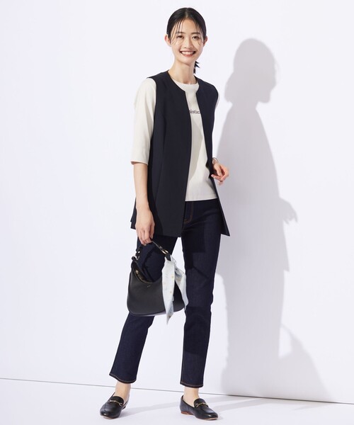 「J.PRESS Ladies」 ベスト X-SMALL グレー レディース_画像7