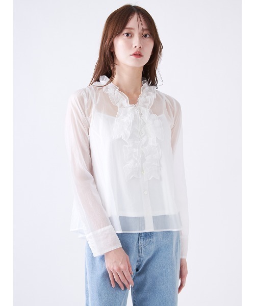 snidel♡新品♪レディライクブラウス LADY LIKE（レディライク） ブラウス シャツ 「春夏新作」リボンタイ