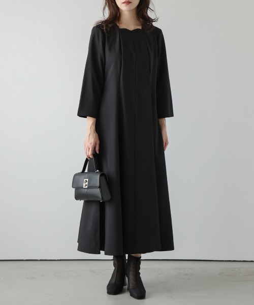「SUGAR BISKET」 「La-gemme」7分袖ワンピース M ベージュ レディース_画像7
