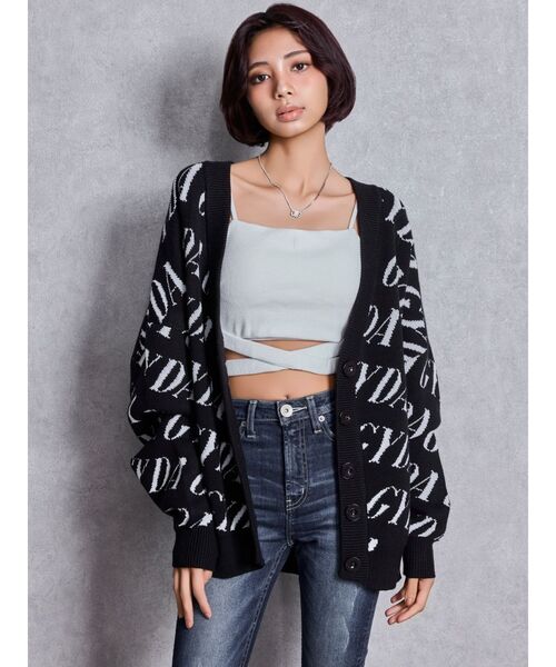 ♡未使用♡GYDA/ジェイダ☆GG AIRY ニットカーディガン GYDA（ジェイダ） カーディガン MELLOWYモールニットカーディガン