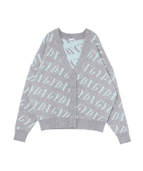 GYDA（ジェイダ） カーディガン GYDA SLANT PATTERNニットカーディガン