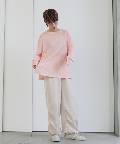 「select MOCA」 長袖カットソー FREE オフホワイト レディース_画像5