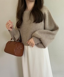 「one after another NICE CLAUP」 コンビワンピース MEDIUM ベージュ レディースの画像8