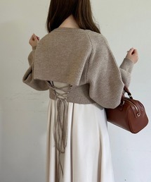 「one after another NICE CLAUP」 コンビワンピース MEDIUM ベージュ レディースの画像9