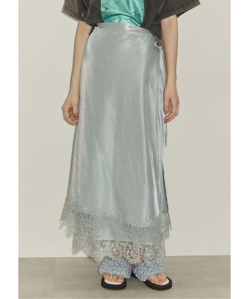 LA BELLE ETUDE（ラベルエチュード） ロングスカート 1 ライトブルー