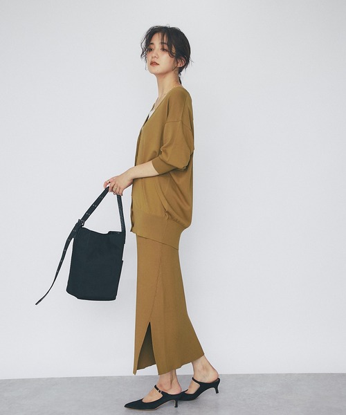 「RIVE DROITE」 ニットカーディガン FREE ブラウン レディース_画像6