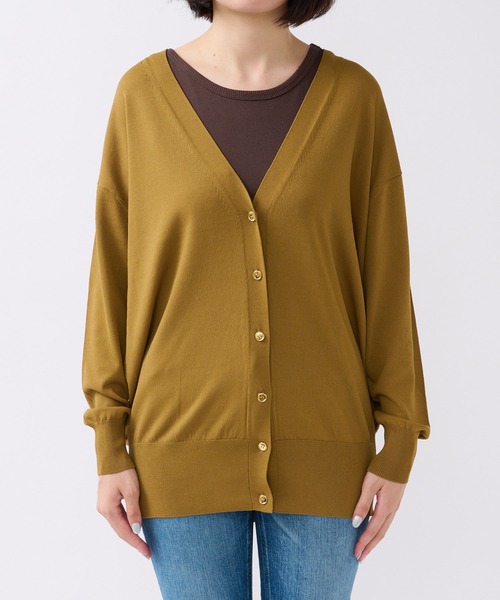 「RIVE DROITE」 ニットカーディガン FREE ブラウン レディース_画像8