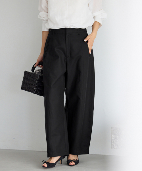 イエナ　パンツ IENA（イエナ） パンツ ダブルクロスバレルパンツ レディース