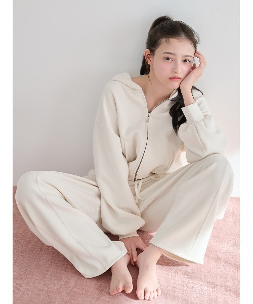SNIDEL HOME パジャマ ルームウェア ボンディングスウェットパンツ