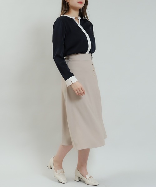 「ASTORIA ODIER」 長袖ブラウス LARGE ベージュ レディース_画像5