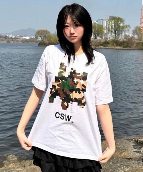 tシャツ 半袖 CATSAVETHEWORLDブランド直輸入正規品/カモピクセル
