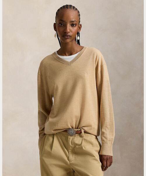 Polo by Ralph Lauren セーター Polo Ralph Lauren Cable Knit Cotton Quarter-Zip Sweater