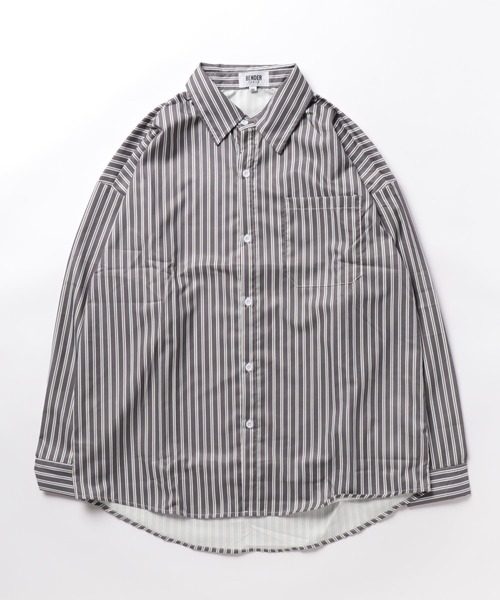 「BENDER TOKYO」 長袖シャツ L ブルー メンズ_画像3