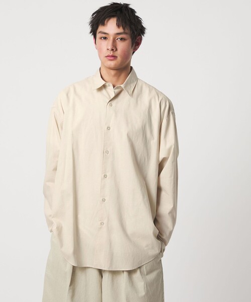CITEN（シテン） シャツ 「CITEN」コットンリネンオーバーシャツ