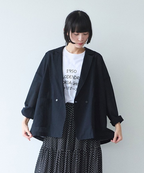 yuni ジャケット テーラードジャケット sheer summer Wool-Polyester