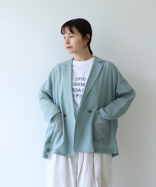 yuni ジャケット テーラードジャケット sheer summer Wool-Polyester