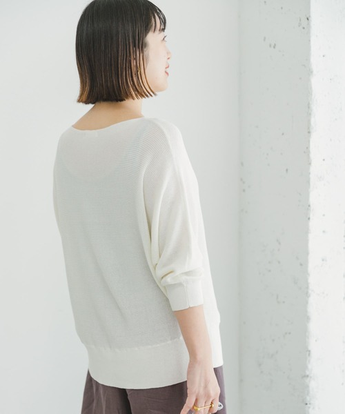 「ITEMS URBANRESEARCH」 半袖ニット FREE ミント レディース_画像3