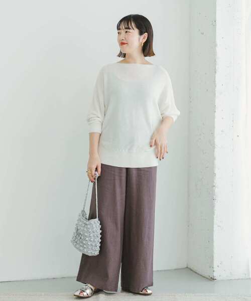 「ITEMS URBANRESEARCH」 半袖ニット FREE ミント レディース_画像4