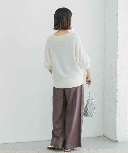 「ITEMS URBANRESEARCH」 半袖ニット FREE ミント レディース_画像5