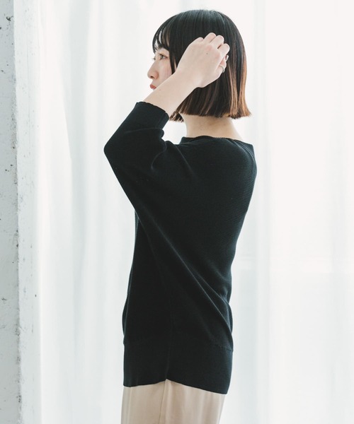 「ITEMS URBANRESEARCH」 半袖ニット FREE ミント レディース_画像8